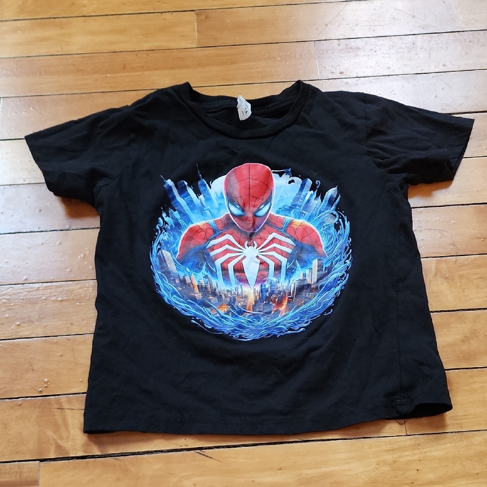 Black Spider-Man Kids T-Shirt 100% Cotton